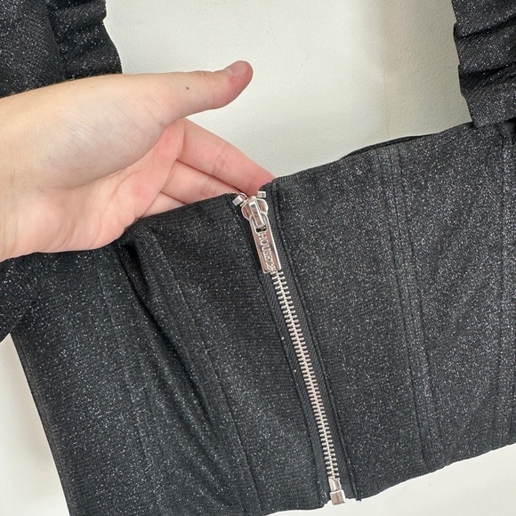 HOUSE OF CB AMARE BLACK PUFF SLEEVE CORSET XS - Picture 7 of 9